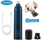 Quiet Dog Nail Grinder - 2-Speed USB Rechargeable Trimmer for Stress-Free Grooming