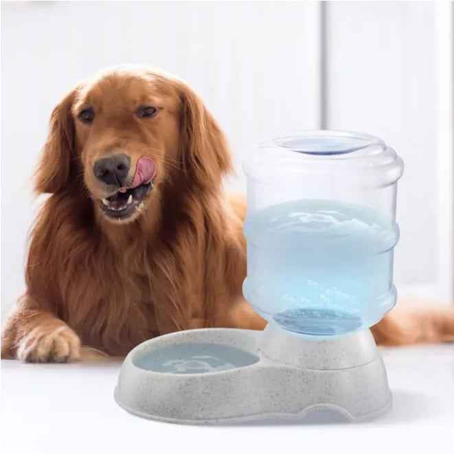Automatic Pet Water Dispenser, Gravity-Fed Water Bowl for Dogs & Cats