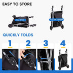 Foldable Pet Stroller - Ultimate Comfort for Your Furry Friends