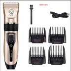Low-Noise Pet Hair Clipper, Cordless Dog & Cat Grooming Trimmer