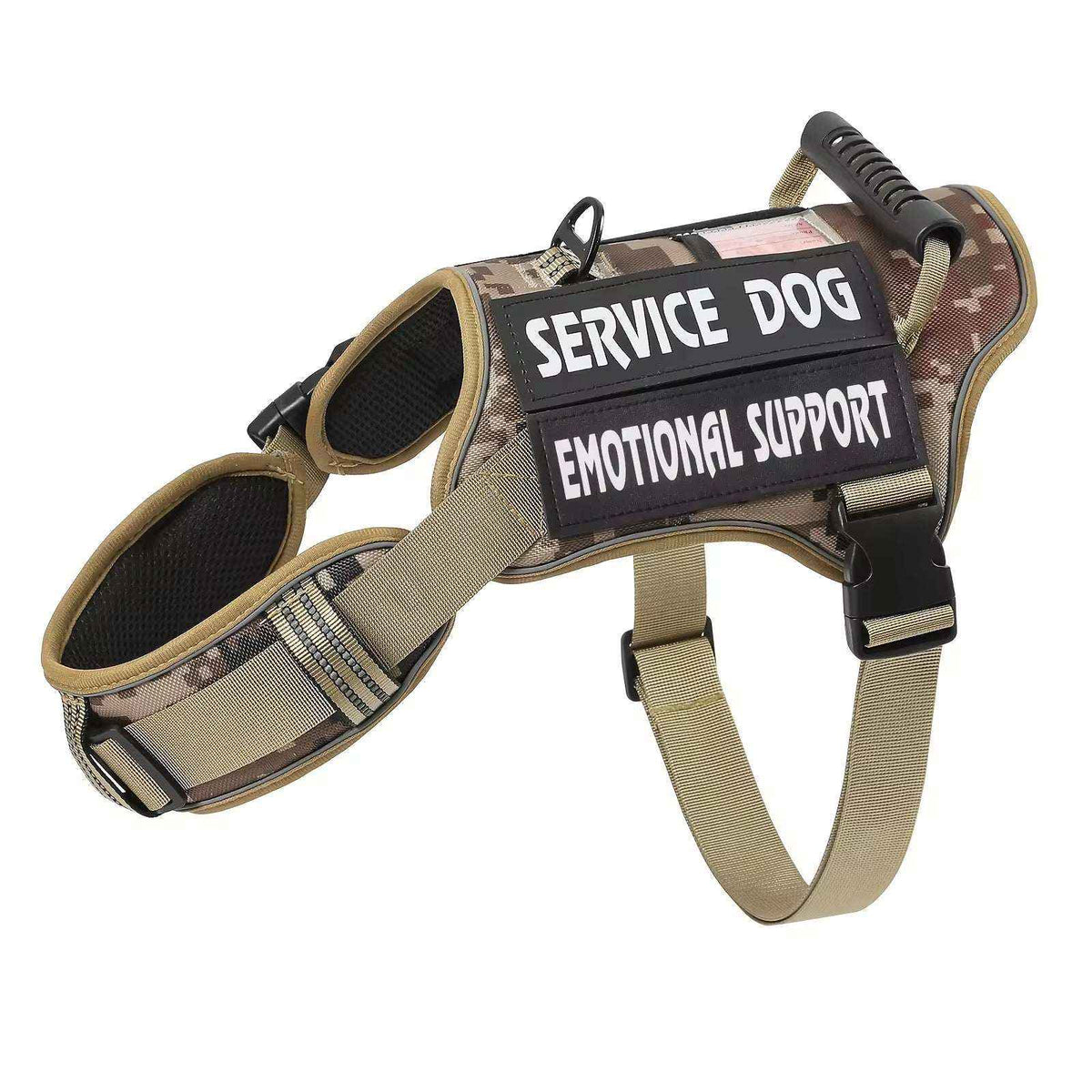 Tactical Service Dog Harness: No-Pull, Adjustable Pet Vest with Reflective Elements for Safe Walking and Training