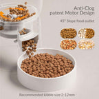 Wi-Fi Automatic Cat Feeder, Smart Timed Food Dispenser with Portion Control