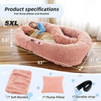 Cozy Large Faux Fur Pet Bed - The Ultimate Relaxation Spot for You and Your Dog