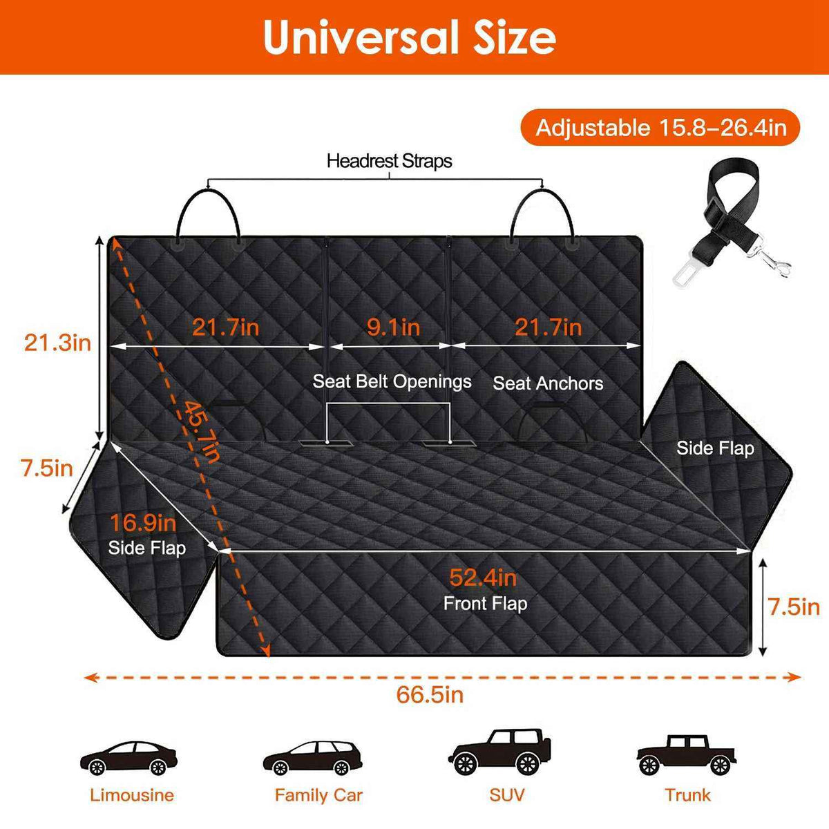 Ultimate Waterproof Dog Car Seat Cover - Scratchproof, Non-Slip Protection for Your Pet