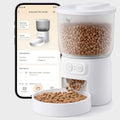 Wi-Fi Automatic Cat Feeder, Smart Timed Food Dispenser with Portion Control