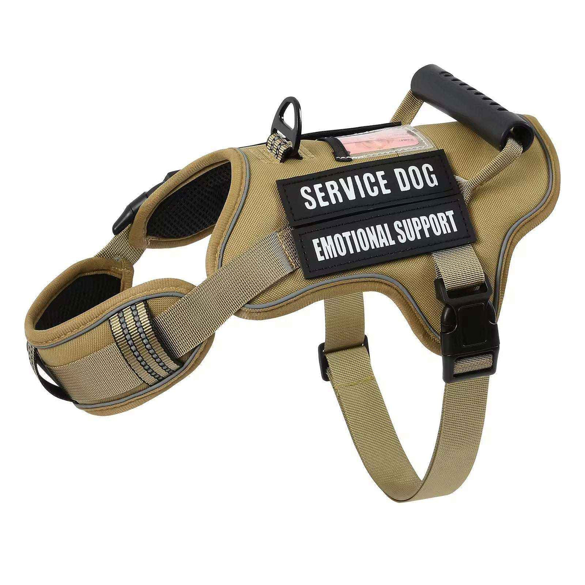 Tactical Service Dog Harness: No-Pull, Adjustable Pet Vest with Reflective Elements for Safe Walking and Training
