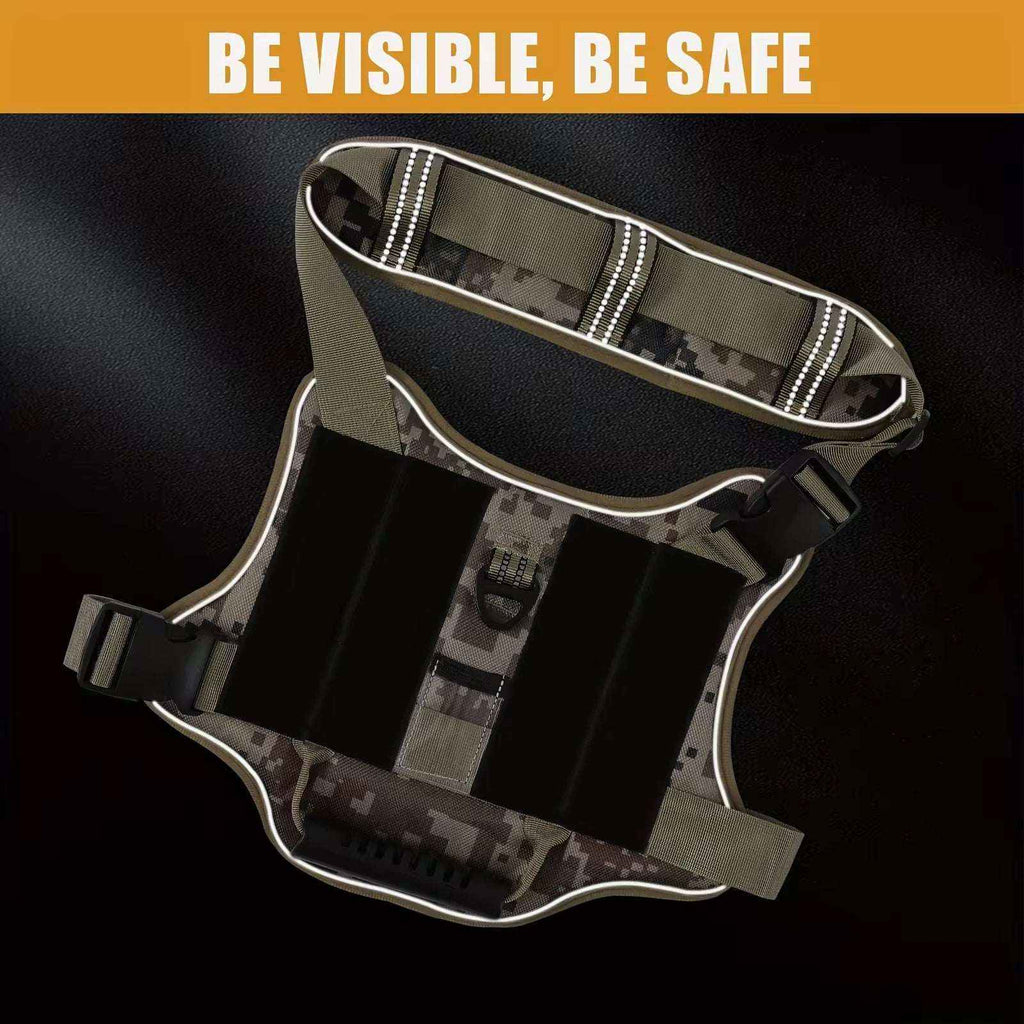Tactical Service Dog Harness: No-Pull, Adjustable Pet Vest with Reflective Elements for Safe Walking and Training