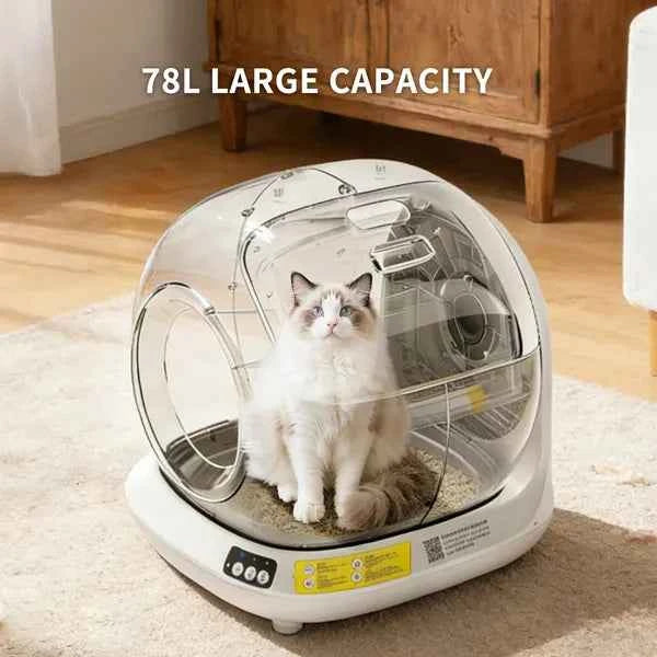 Automatic Cat Litter Box: Effortless Self-Cleaning with Tuya App Integration